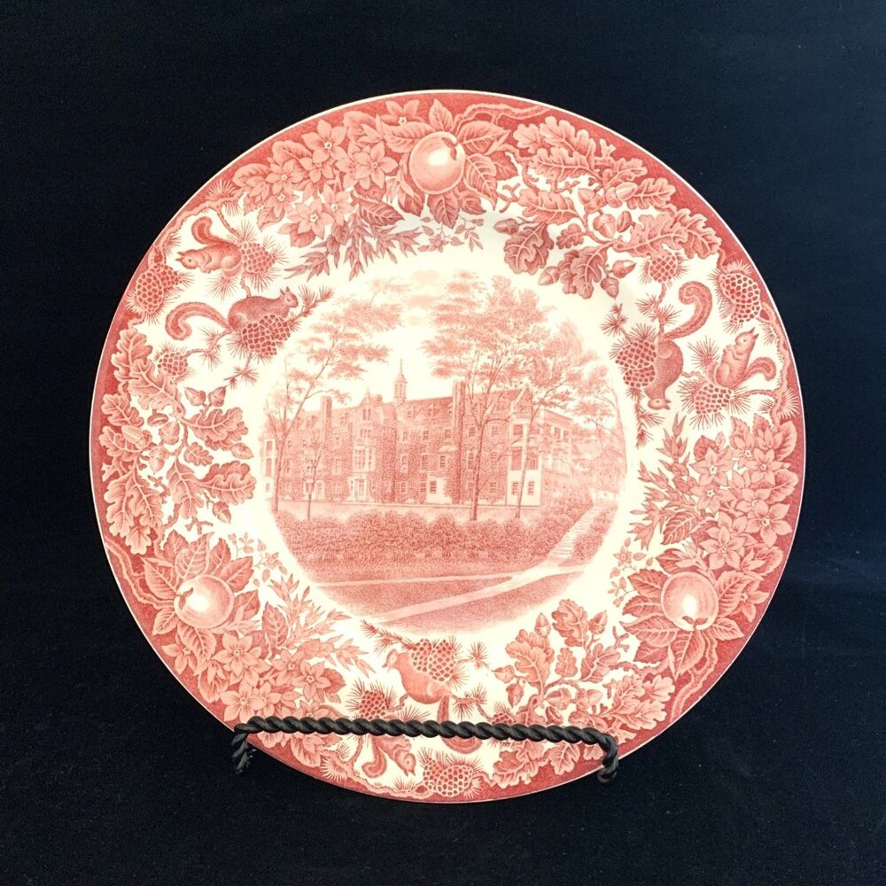 Wedgwood Pink St. Paul’s School The Infirmary Dinner Plate 1928 10 3/8”